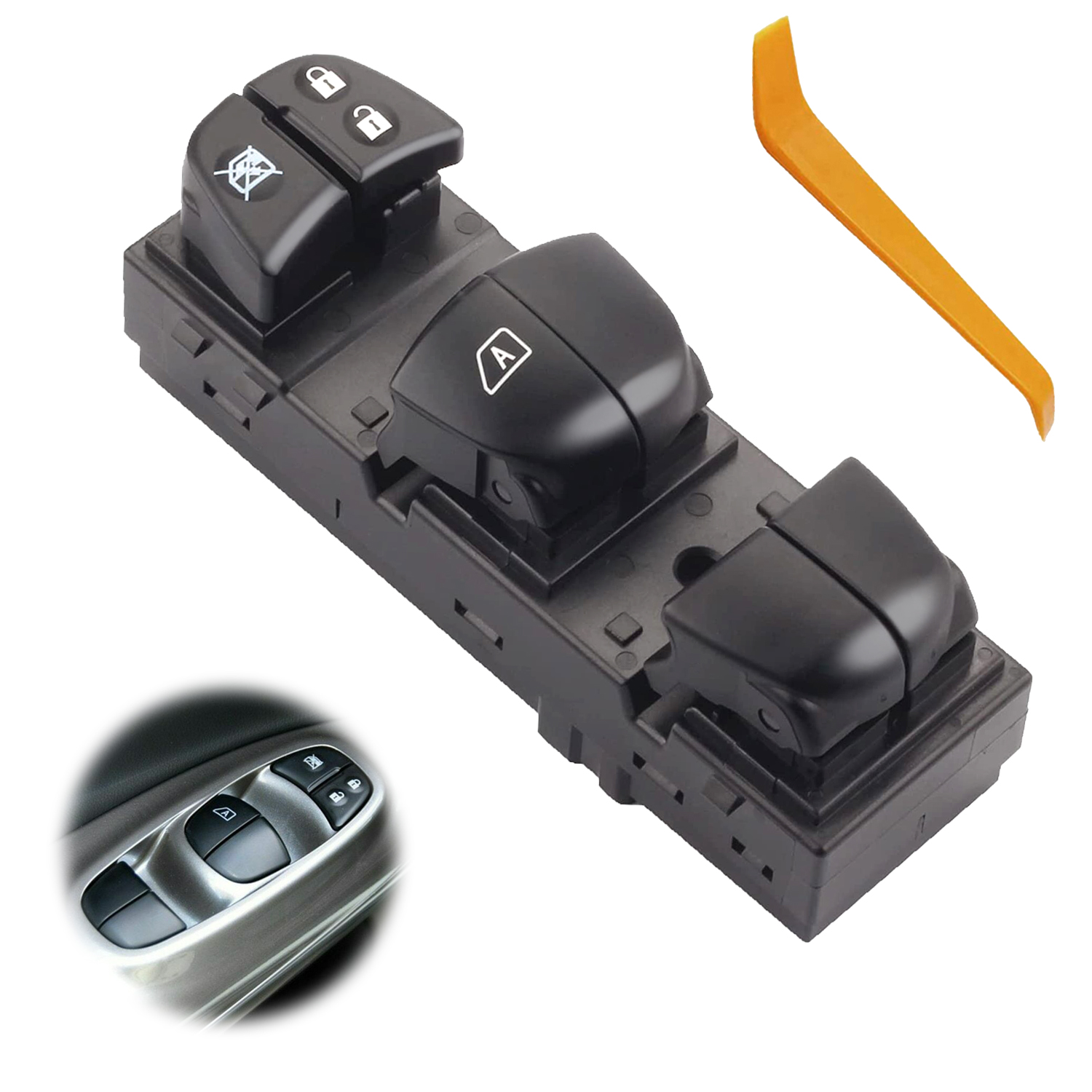 Power Window Master Control Switch for Nissan Pathfinder Altima Frontier Leaf Juke